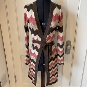 BCBG Max Azria Chevron Cardigan